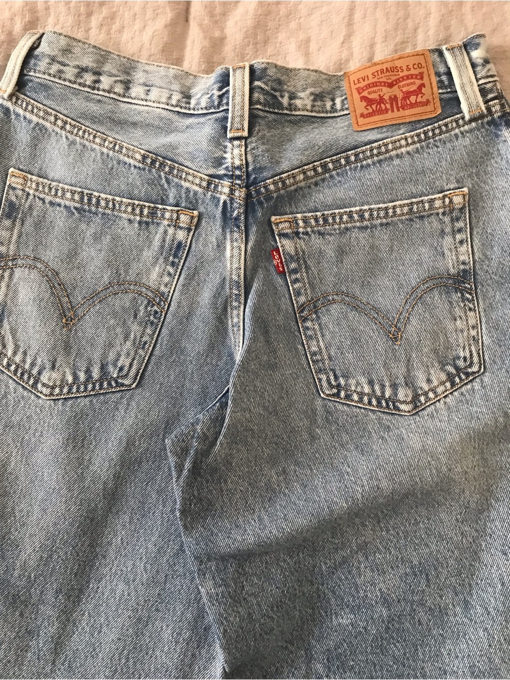Levi's Light Blue Flare/Wide Leg Denim Jeans
